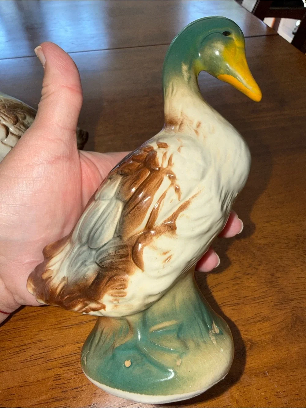 Ducks Pair of Vintage Ceramic Mallards